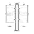 Pole Mounted Double Dustbin