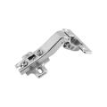 AUTO CLOSE SCREW-ON 30°/ 45° FACE ANGLE HINGE  WITH 2 HOLE MOUNTING PLATE & COVER CAP 