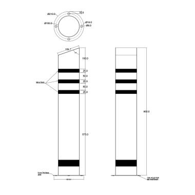 Bollard(Tappered Top) | Ozone