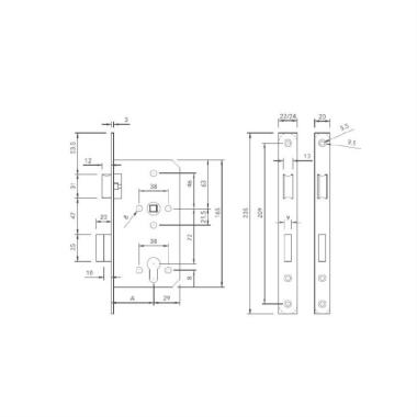 MORTISE LOCK BODY | Ozone