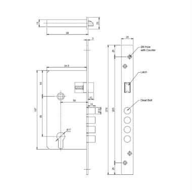 MORTISE LOCK BODY | Ozone