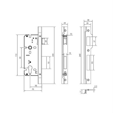 MORTISE LOCK BODY | Ozone
