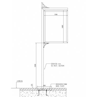 Unipole Side Mounted Signage | Ozone