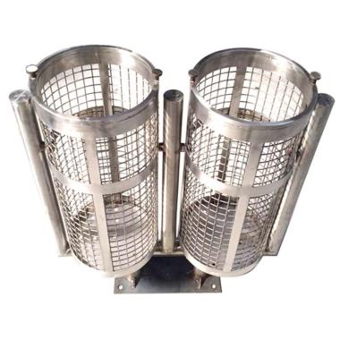 Dual Unit Round Shape Dustbin | Ozone